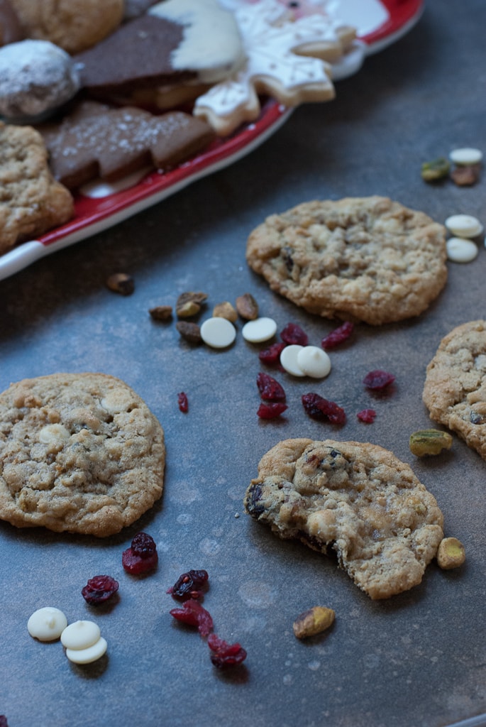 Cookies For Santa 2012 Oatmeal Cranberry Pistachio White Chocolate Chip Cookies PineappleandCoconut 2 Christmas Cookies for Santa 2012 Part 1
