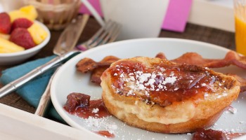 Lemon Curd Mascarpone Stuffed Vanilla Bean French Toast #WorldMarket #Myamazingmom #mother'sday Pineappleandcoconut (11)
