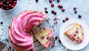 Sparkling Prosecco Cranberry Bundt Cake www.pineappleandoconut.com