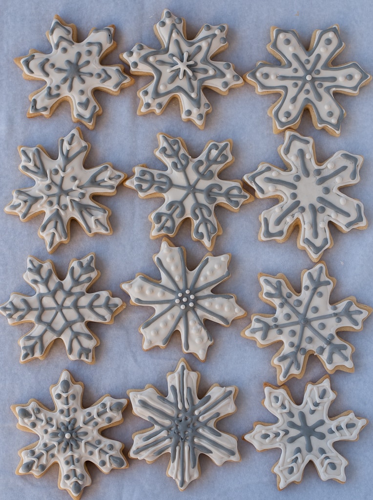 Snowflake Sugar cookies for #bloggersforsandyhook pineappleandcoconut (3)