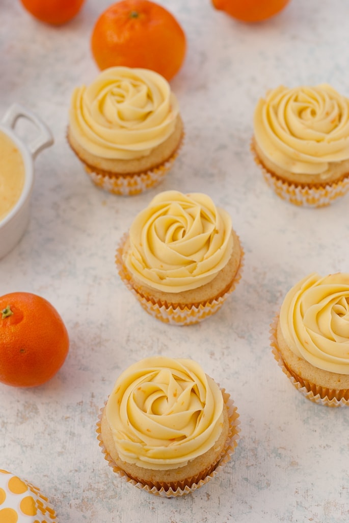 Cuties Clementine Cupcakes Via PineappleandCoconut.com