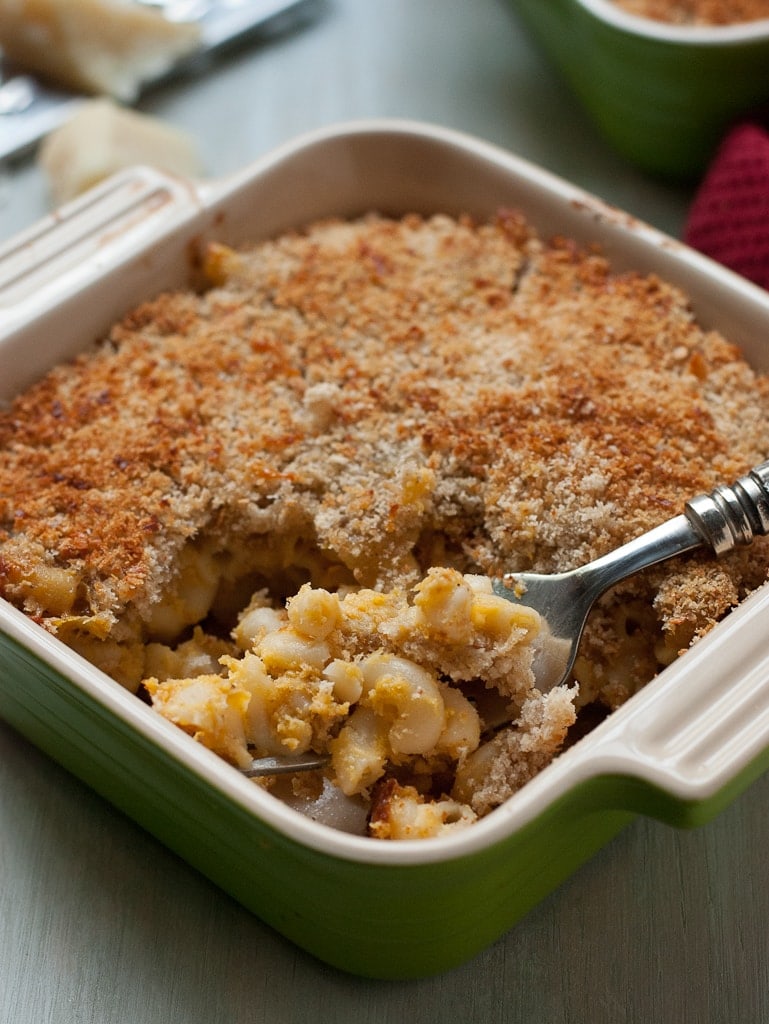 Panko Crusted Pumpkin and Goat Cheese Mac and Cheese Via Pineapple and Coconut (1)