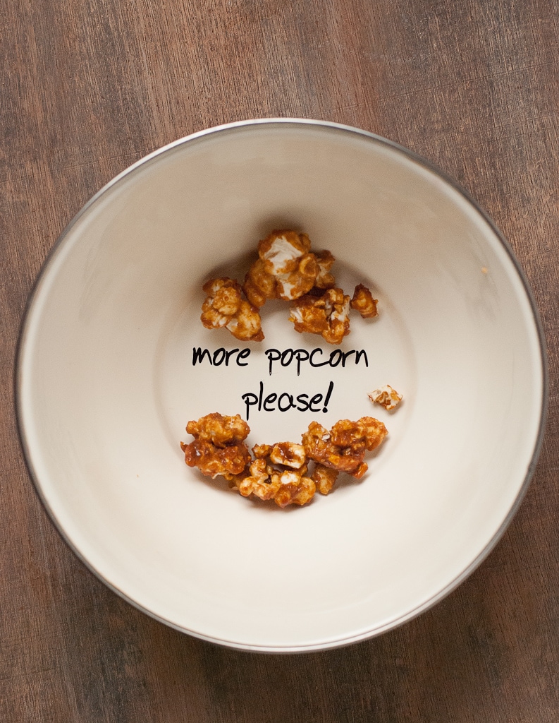 Vanilla Honey Salted Caramel Popcorn PineappleandCoconut.com