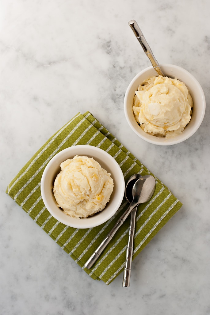 Healthy 5 Ingredient Piña Colada Sorbet