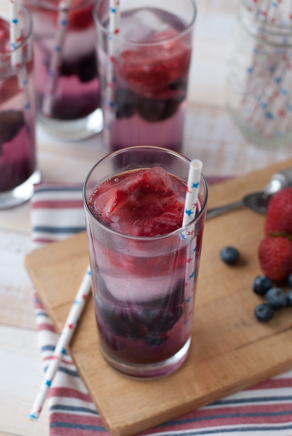 Red White And Blue Vanilla Bean Spritzer (Non-Alchoholic) #Holidayfoodparty (16)