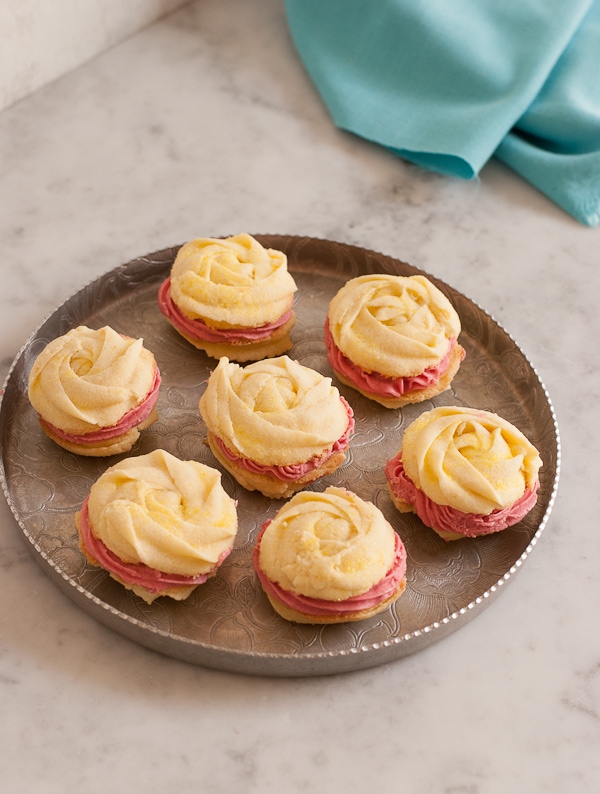 Lemon Blackberry Sandwich Cookies #LeftoversClub | Pineapple and Coconut