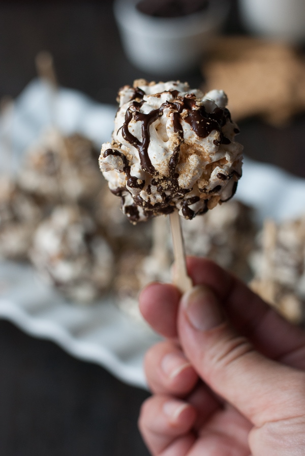 Easy S'mores Popcorn Pops Pineapple and Coconut (1)