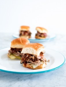 Smoked Kalua Pork Sliders with Guava Spiced Rum BBQ Sauce