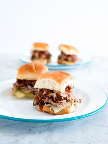 Smoked Kalua Pork Sliders with Guava Spiced Rum BBQ Sauce