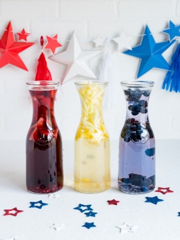 Red, White Blue Sangrias www.pineappleandcoconut.com #ad #worldmarkettribe #discover #fourthofjuly