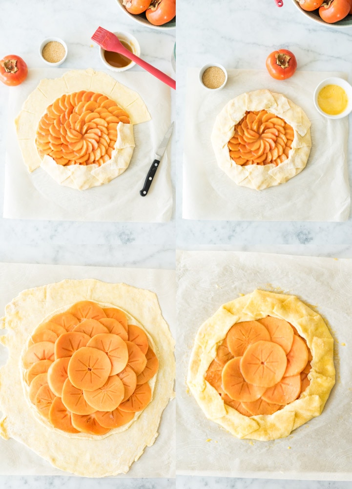 Persimmon Galette with Mango Dark Rum Glaze www.pineappleandcoconut.com