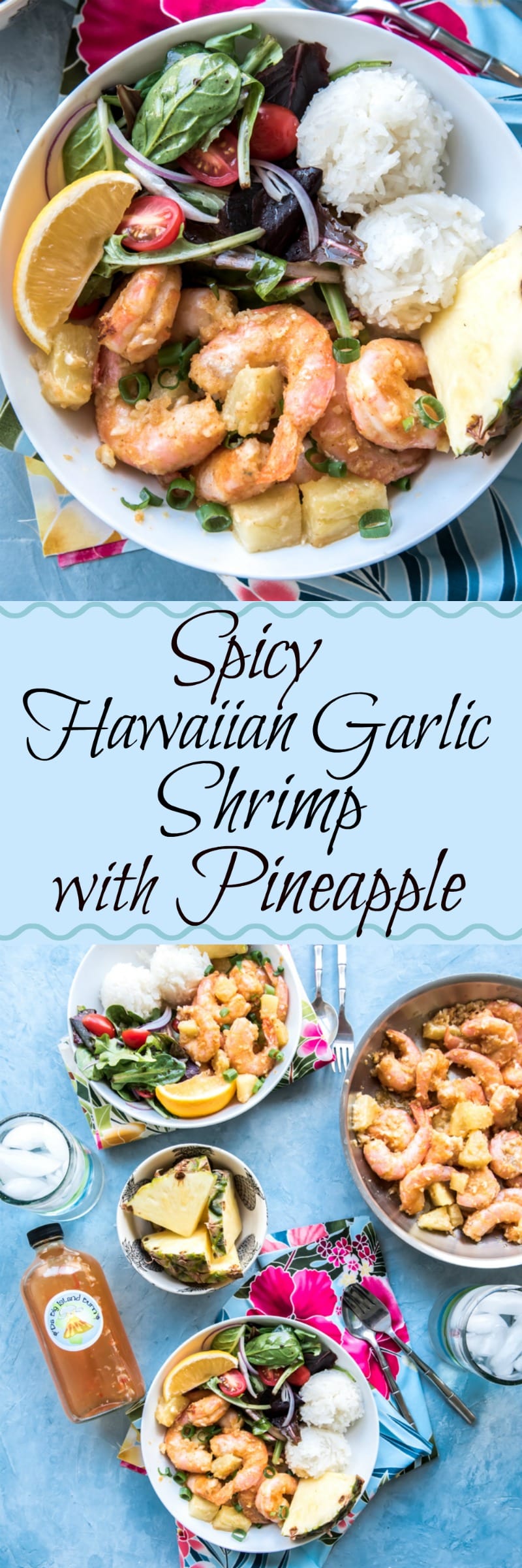 Spicy Hawaiian Garlic Shrimp with Pineapple www.pineappleandcoconut.com