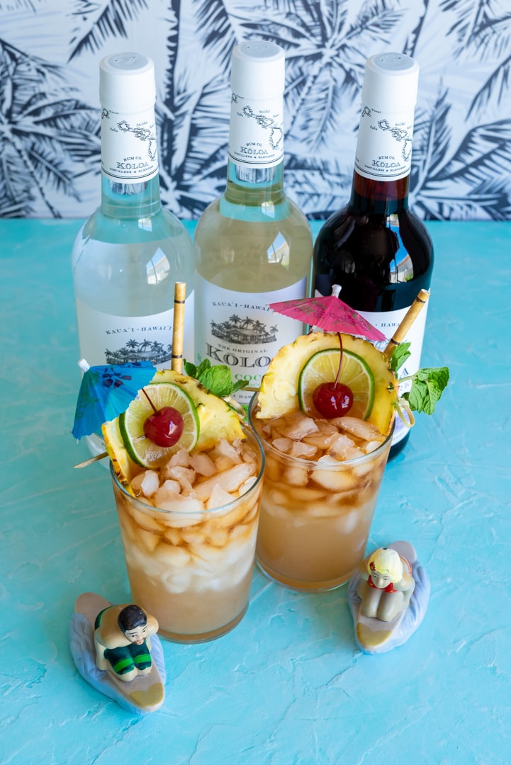 Hawaiian Wedding Mai Tai Cocktails www.pineappleandcoconut.com