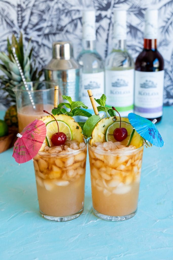 Hawaiian Wedding Mai Tai Cocktails Pineapple and Coconut