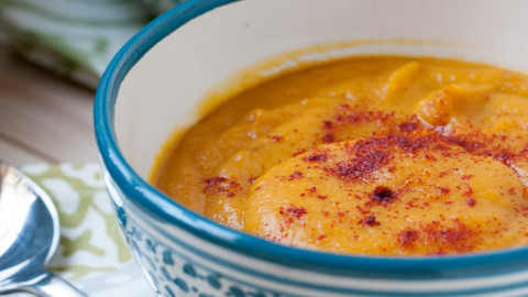 Creamy Roasted Squash and Root Veggie Soup