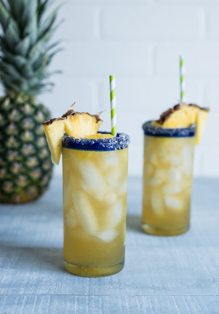 Vanilla Pineapple Margaritas VanillaWeek