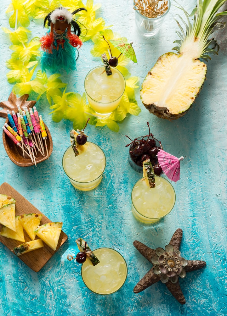 Skinny Piña Coladas - Pineapple and Coconut