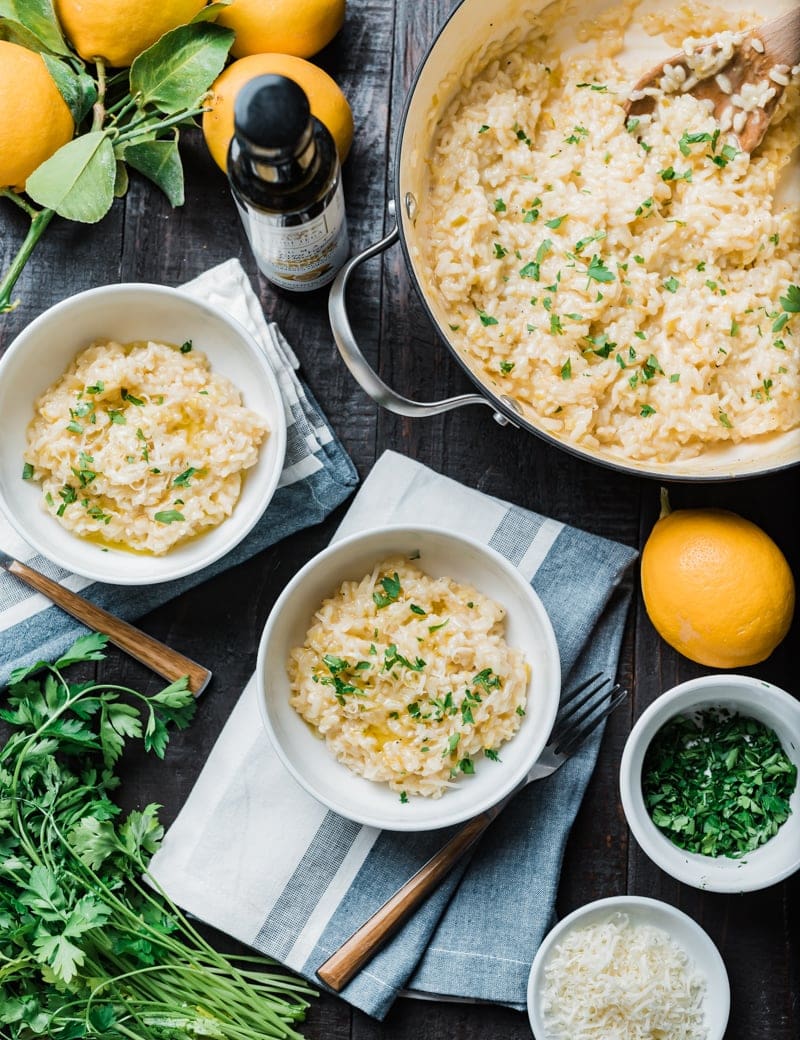 Creamy Meyer Lemon Risotto with Smoked Gouda www.pineappleandcoconut.com