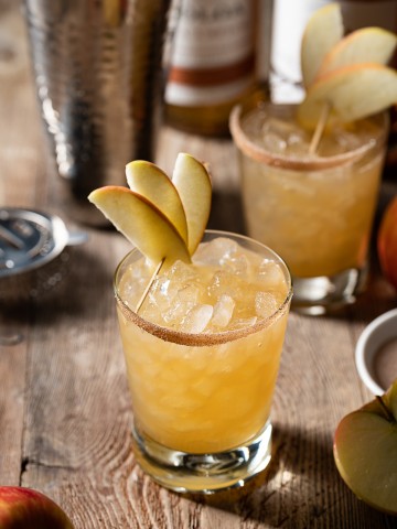 Spiced Maple Apple Cider Fall Rum Cocktail