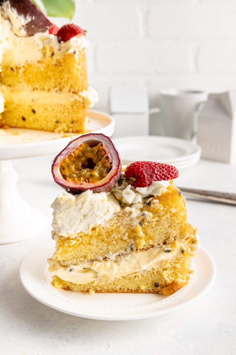 Triple Passion Fruit Sponge Cake Recipe Pineapple and Coconut Blog