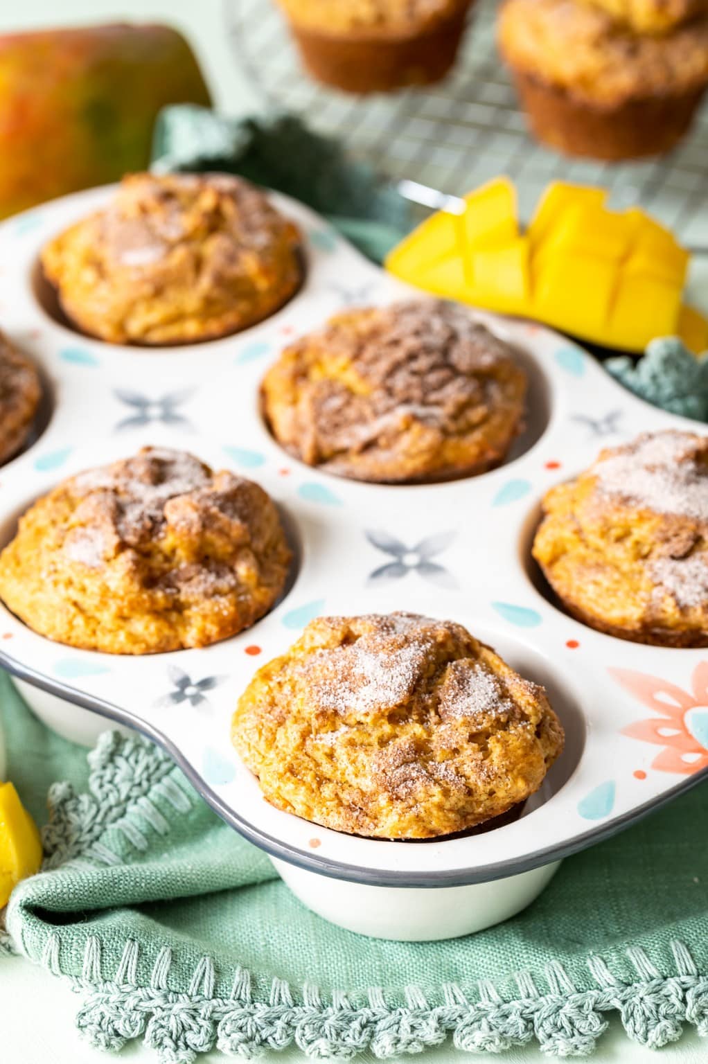 Amazingly Delicious Tropical Cinnamon Mango Muffins - Pineapple and Coconut