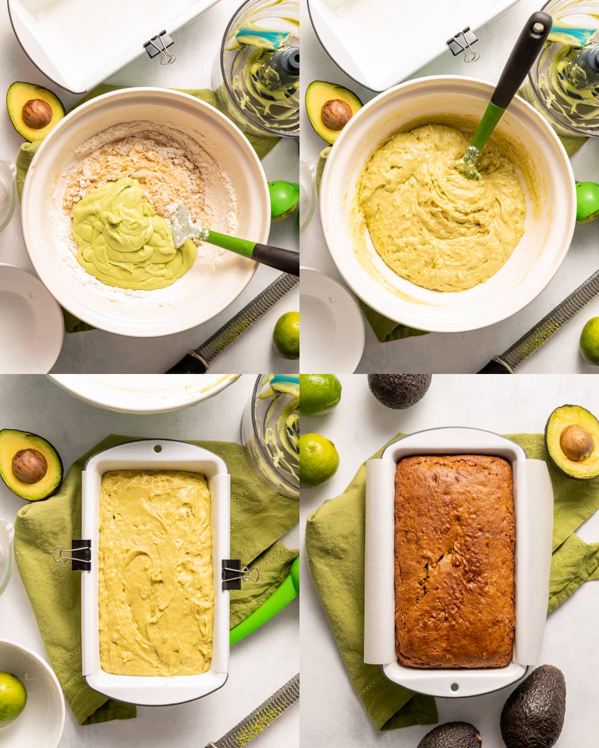 Lime Glazed Avocado Bread collage 2