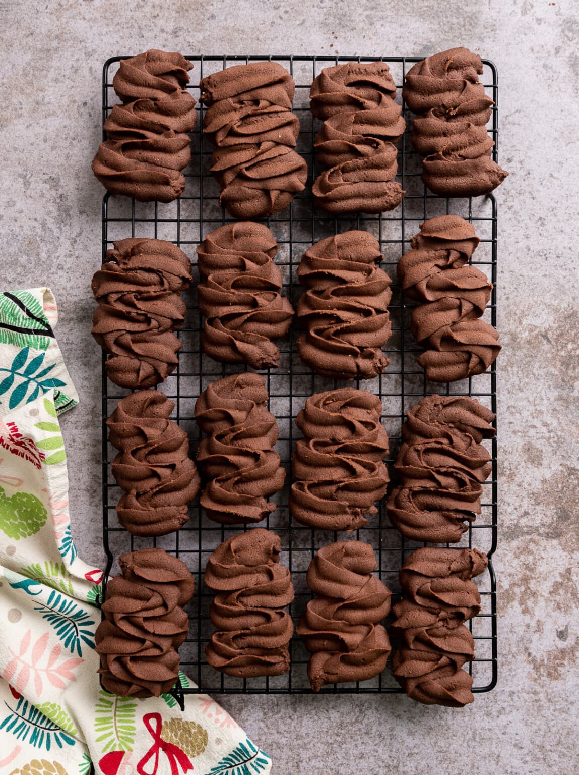 Chocolate Dipped Chocolate Viennese Butter Cookies (Viennese Whirls