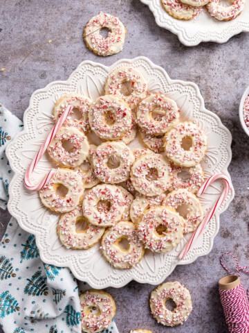 White Chocolate Peppermint Shortbread Cookies 7