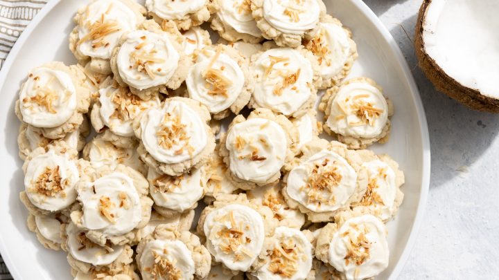 Toasted Coconut Cookies with Coconut Frosting