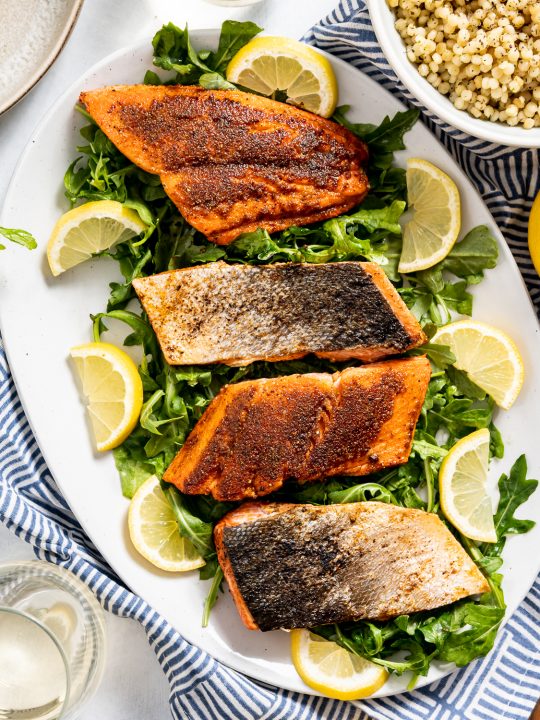 Grilled Wild Copper River Salmon with Blueberry Hatch Chili Sauce