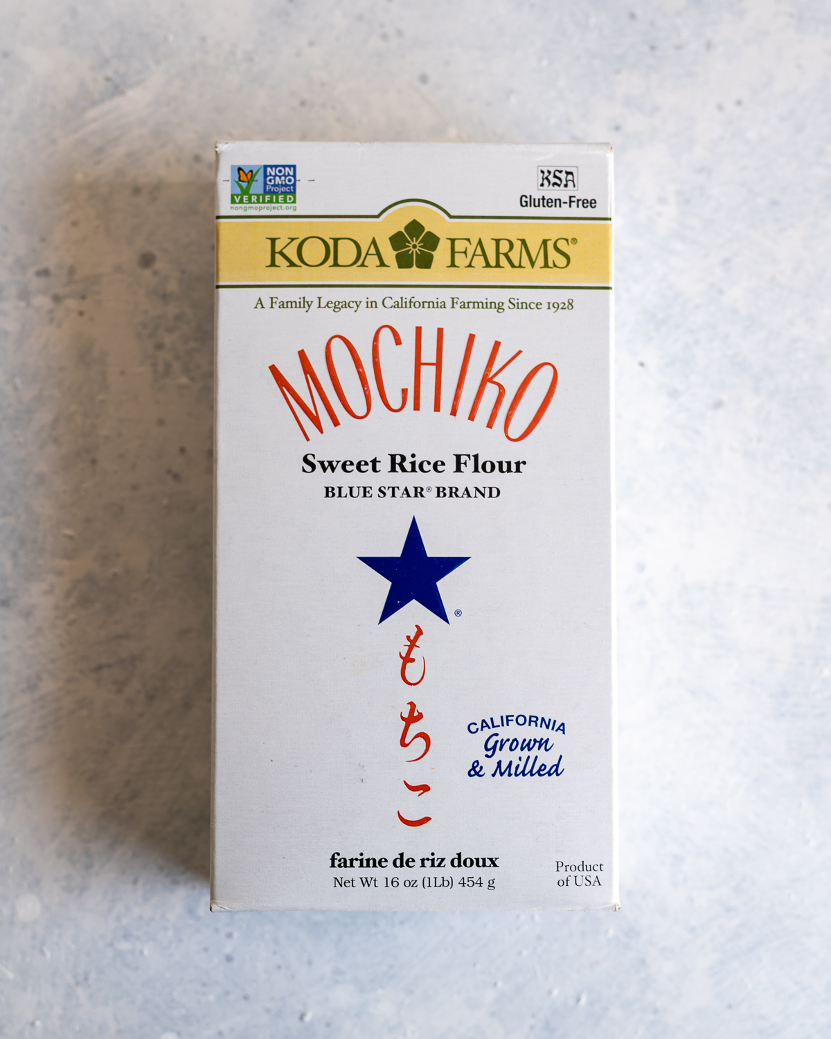 box of koda farms mochiko flour